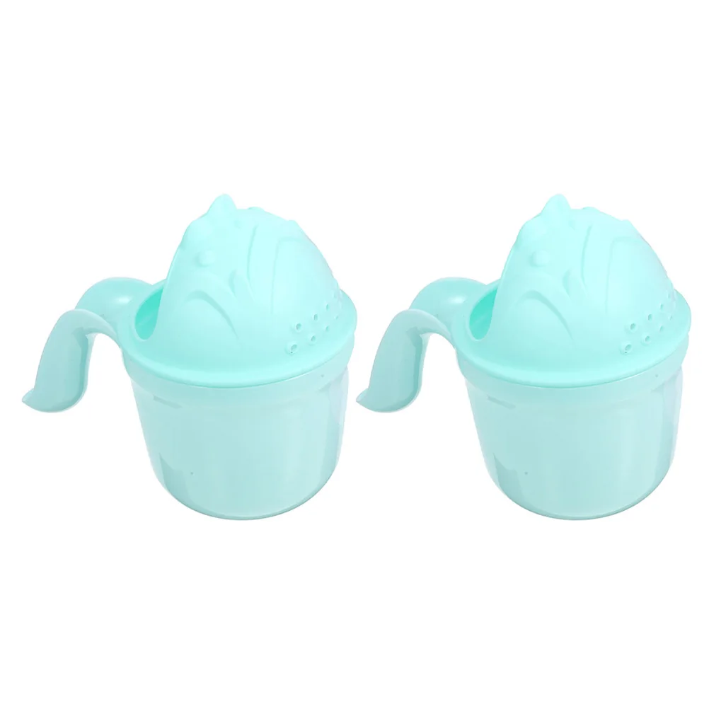 

2Pcs Baby Bath Rinse Cup Shampoo Rinser Easy Grip Handle for Hair Washing Bath Time Baby Shower Supplies Rinse Cup