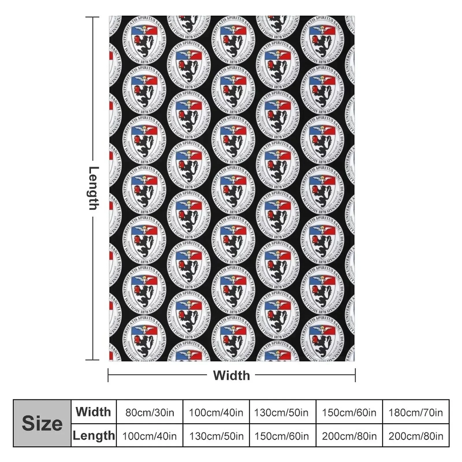 Duquesne College Throw Blanket Decorative Sofas warm winter Baby Multi-Purpose Stuffeds Luxury Thicken Blankets