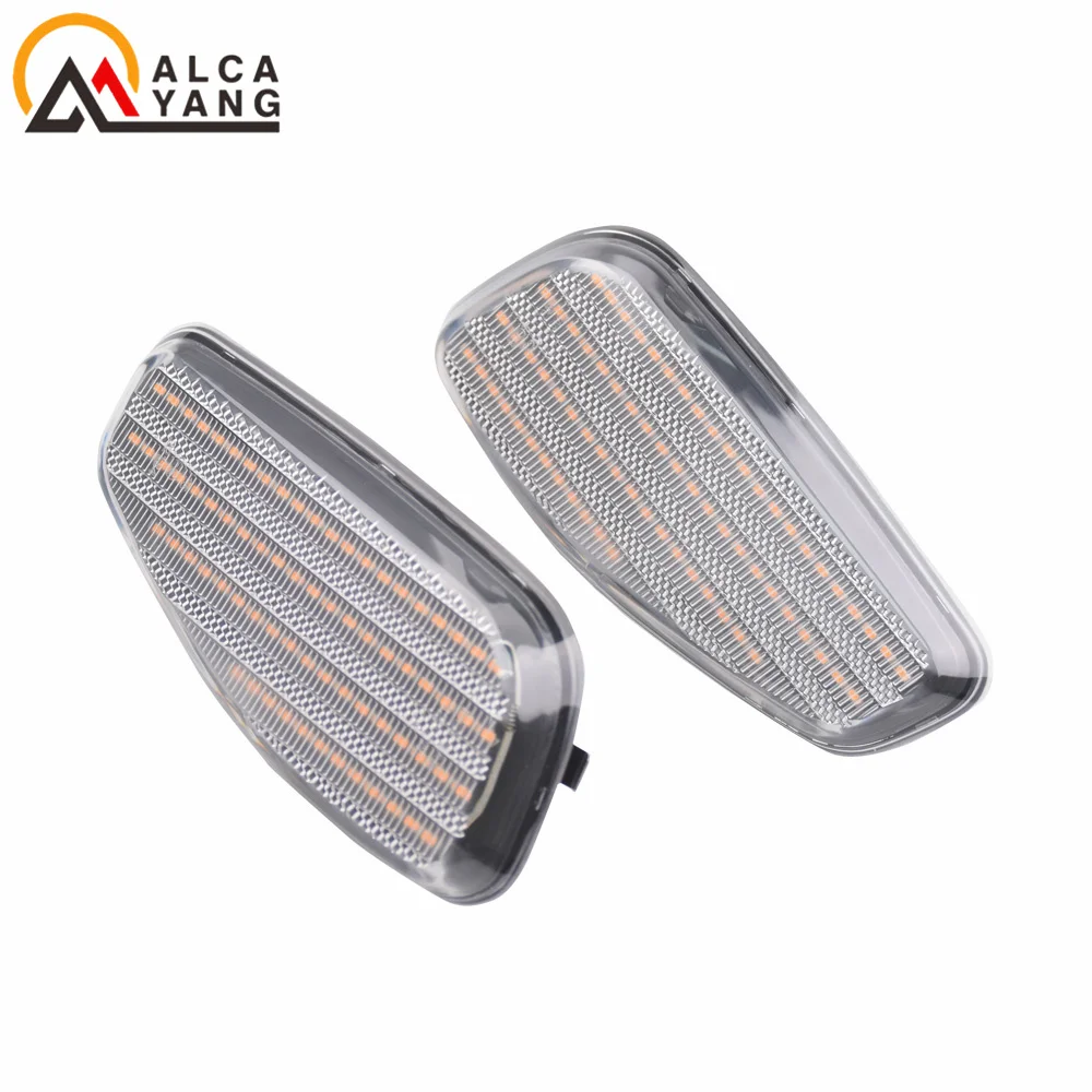 2 Stück LED Dynamische Seitenmarkierungs-Blinkleuchten für Jeep Renegade BU 2014-2021 Voll-LED-Blinkleuchten in Bernsteinfarbe – Detail 9