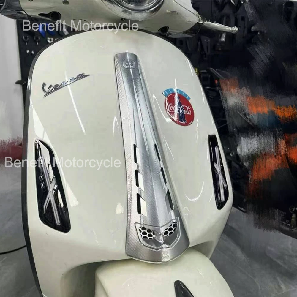 For Vespa Sprint Primavera 150 Sprint150 Motorcycle Accessories Front Head Fairing Cover Horn Decoration Shell