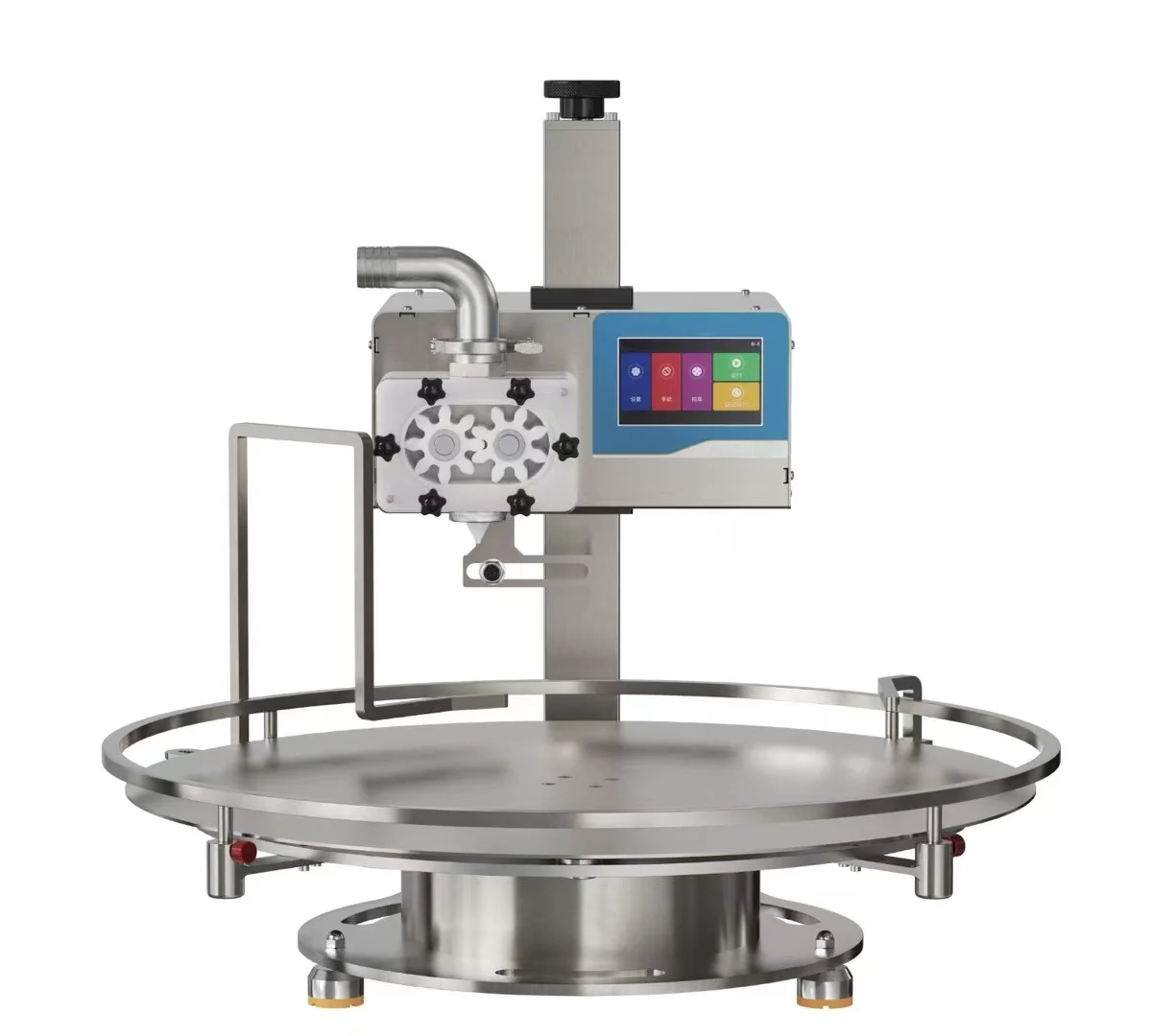 

Automatic Turntable Honey Filling Machine 650mm Rotary Table Touch Screen Smart Viscous Liquid Filling Machine Charliebeekeeping
