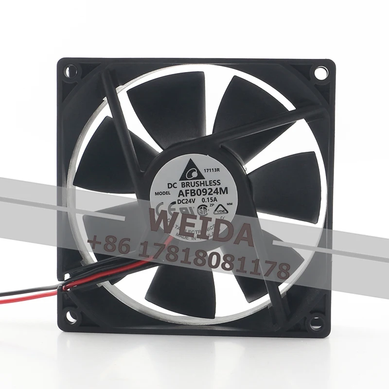 

Delta DC24V 0.15A 9CM Cooling Fan Inverter Industrial control 90X90X25MM Silent dual ball chassis AFB0924M