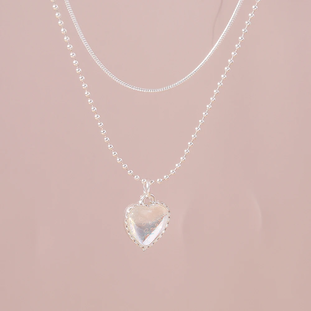 Y2K Kristall Schmetterling Herz Halskette Mode Kpop Glänzende Schlüsselbein Kette Halsketten für Frauen Mädchen Neue Trend Party Geschenke Schmuck – Detail 17