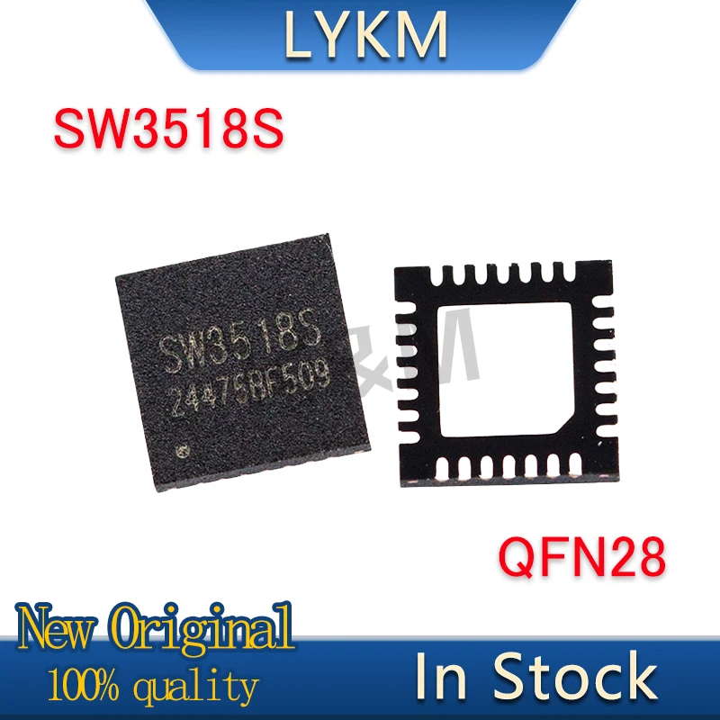 5-10/PCS New Original SW3518S QFN28 Multi-protocol bidirectional PD fast charge chip supports A+C port 100W In Stock