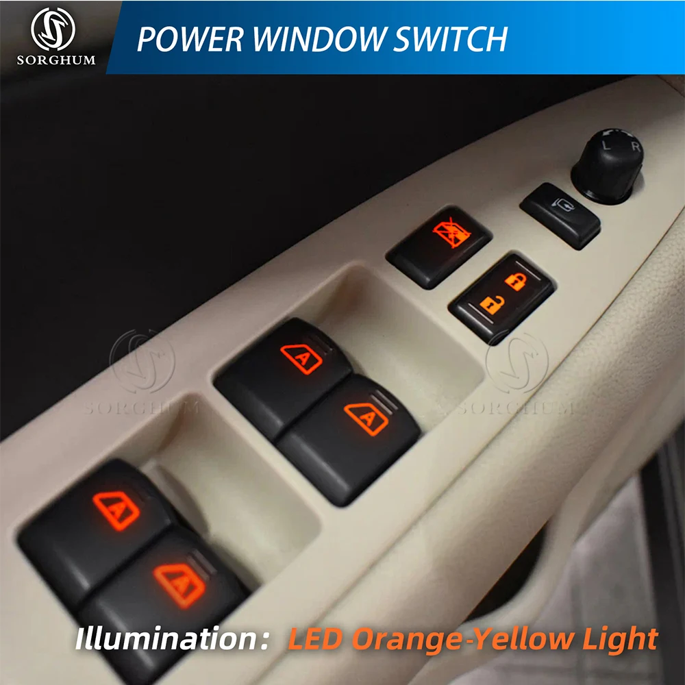 SORGHUM 25401-JK42E Master Driver Side Power Window Switch For Infiniti G25 G35 G37 Q40 2007 2008 2015 25401-JK40D 25401-9N00D