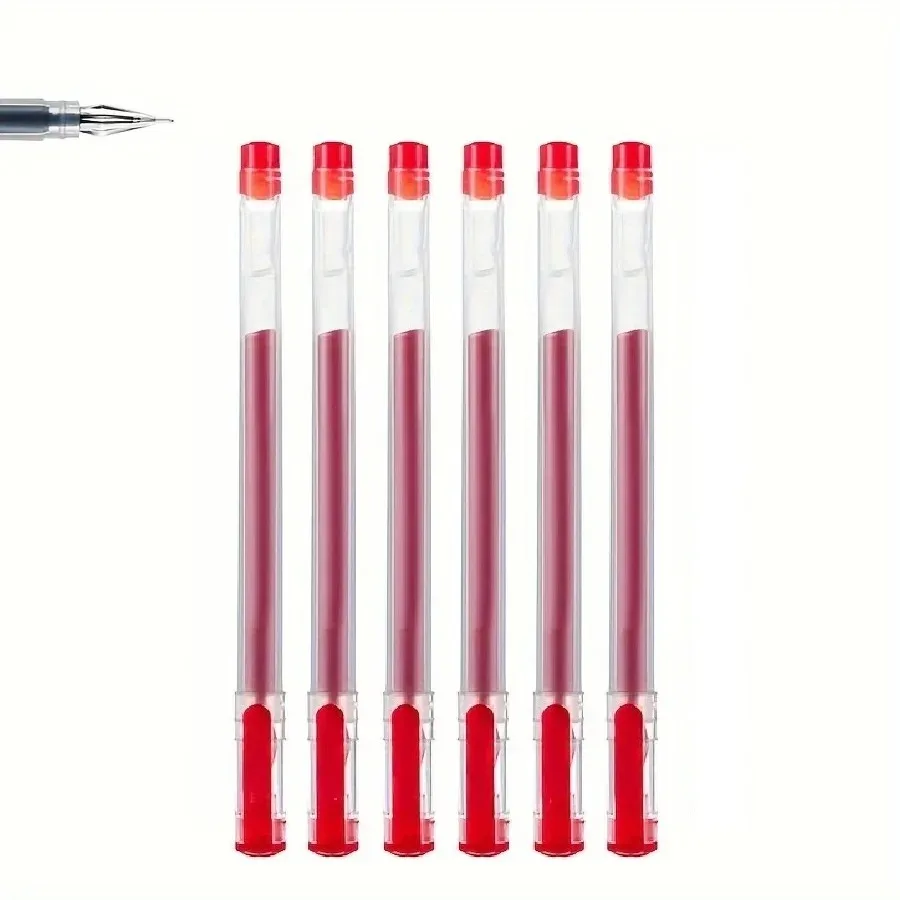 12 stks/set Diamond tip Gel Pen Fijne 0.38mm Grote capaciteit Zwart/Blauw/Rode inkt Examen Ondertekening Schrijven School kantoorbenodigdheden Statione