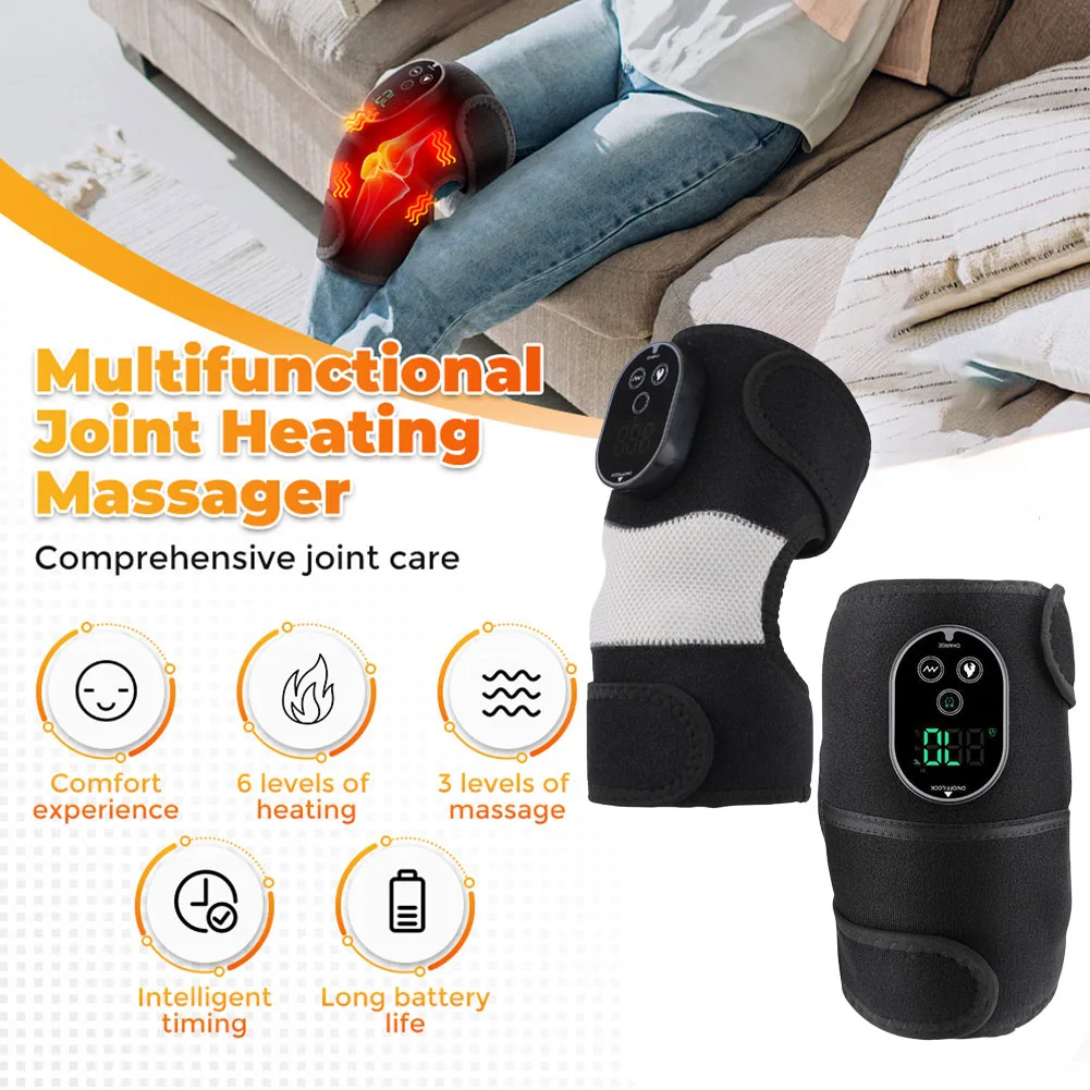 Knee Pads Featuring Electric Heating Technology Combined With Gentle Vibration For Enhanced Relaxation Experience