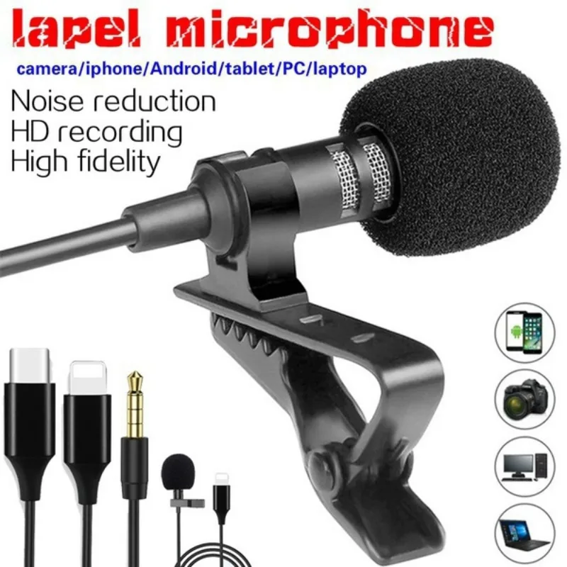 3.5mm Mini Headset Microphone for Lecture-teaching Conference Sessions