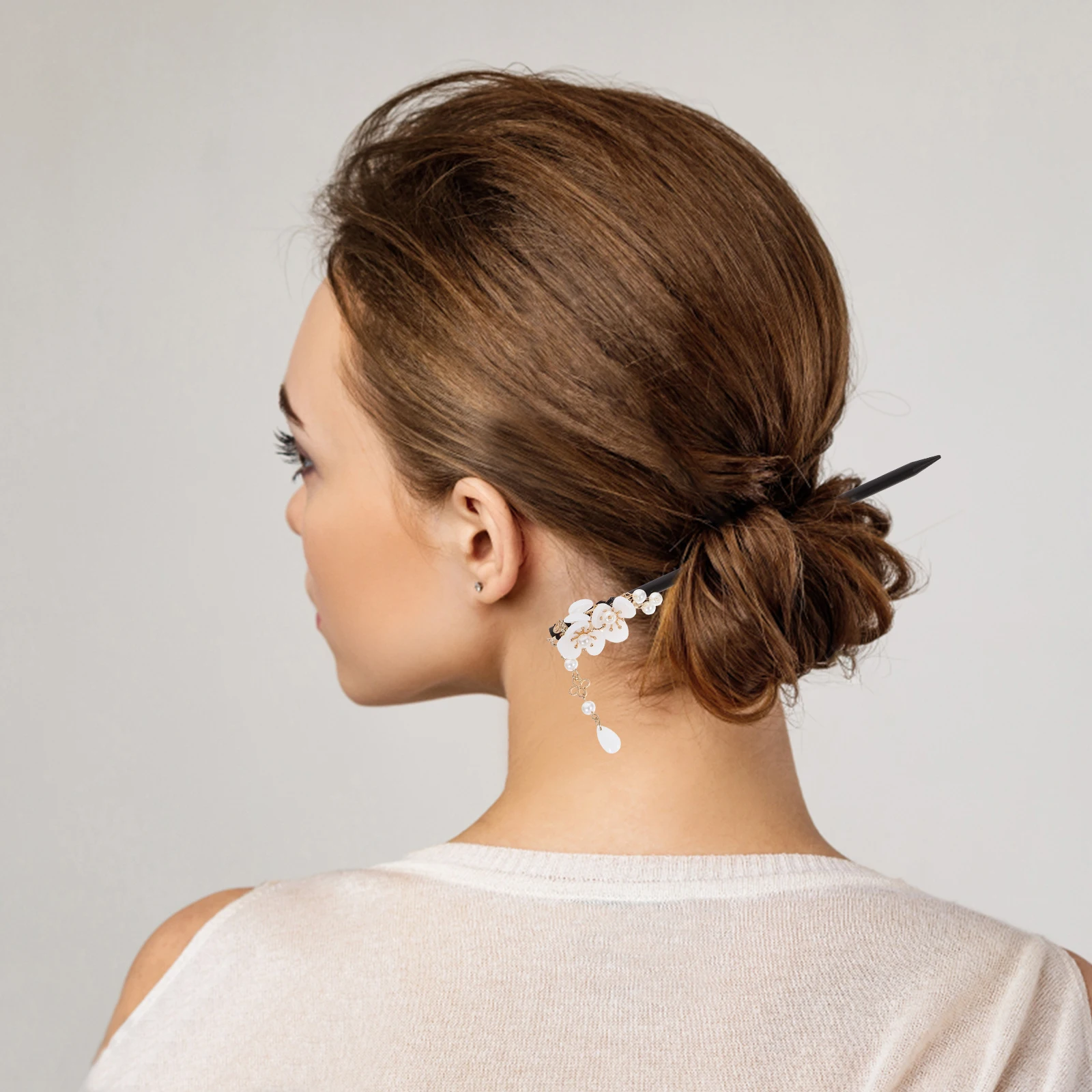 

Vintage Wooden Hair Stick Elegant Bun Accessories Women Girls Hairpin For Wedding Prom And More Occasions