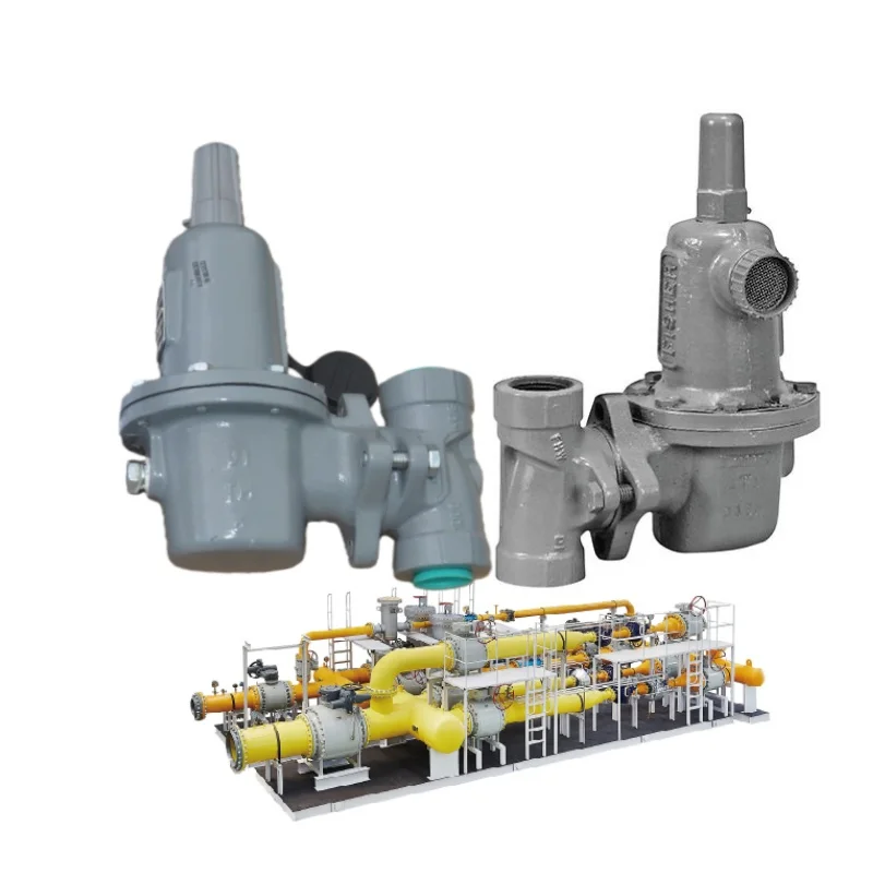 Industrial Air Natural  Regulator Fisher Type 627 Commercial Series Pilot-Operated Pressure Reducing Regulator