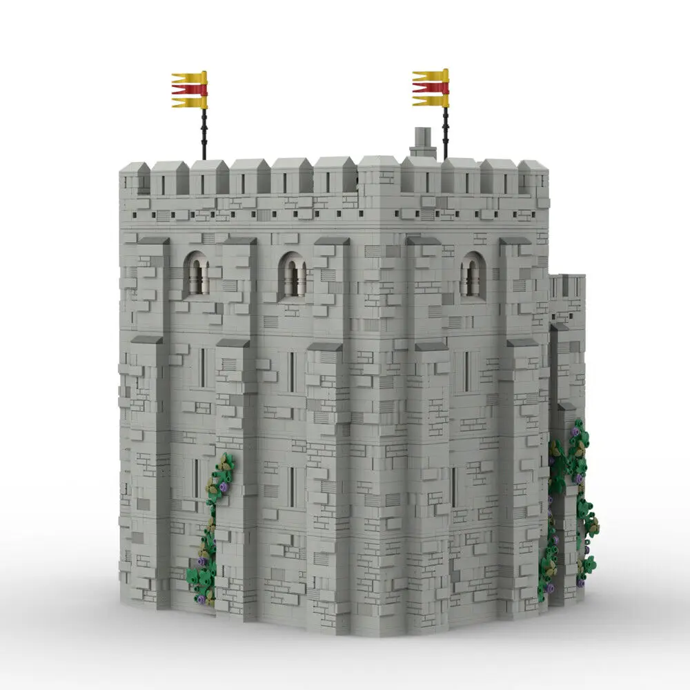 

Medieval Keep Castle with Fully Modular Interior Building Toys 8984 Pieces MOC