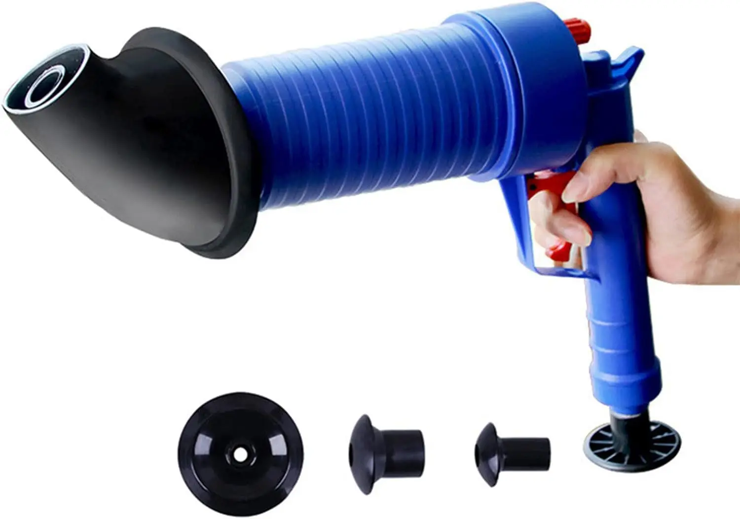 Drain Blaster Air Plunger Gun, High Pressure Toilet Plunger, Powerful Drain Blaster Gun, Sink Plunger for Bathroom, Kitchen, Bat