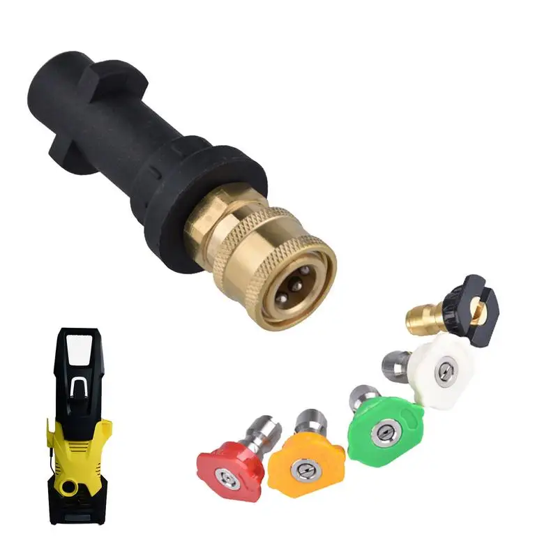 

Car Wash Water Washer Quick Connector High Pressure Cleaning Washer 1/4 Quick-Connect Adapter Modified Accessories For Karcher