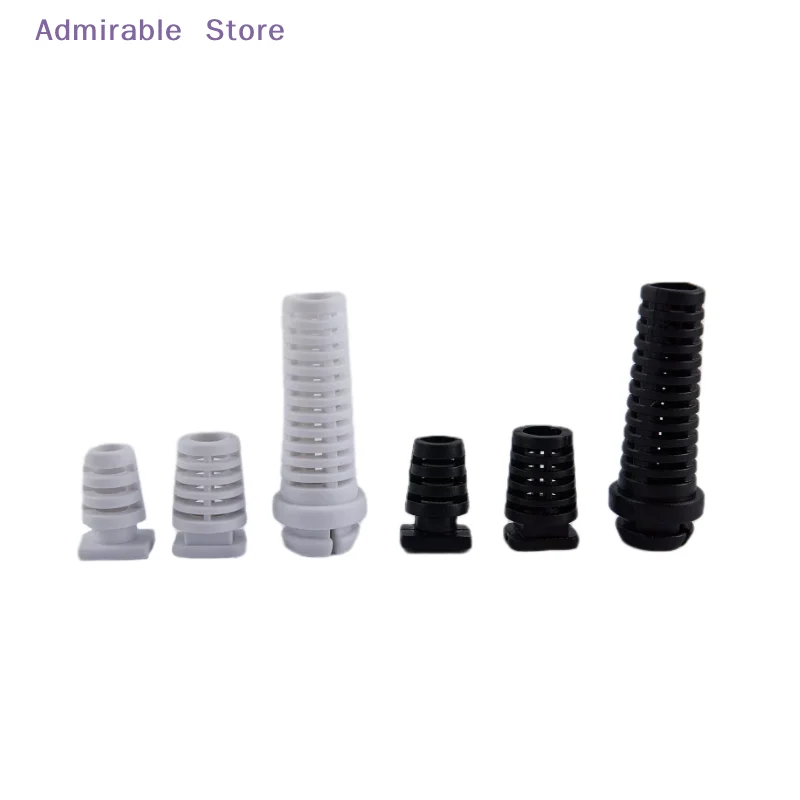 w10pcs 4.6/5.2/6mm Cable Gland Connector Rubber Strain Relief Cord Boot Protector Wire Cable Sleeve Power Tool Cellphone Charger
