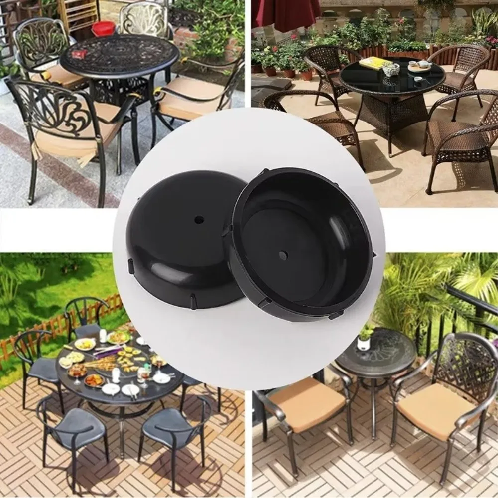 16/20/32PCS Plastic Chair Leg Caps Round Shape Floor Protection Outdoor Chair Glides Easy Installation 1/2