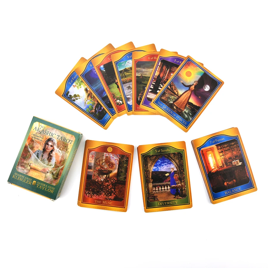 The Akashic Tarot 62 PCS card by Sharon Anne Klingler Fortune Telling Game Divination Tools For All Skill Levels