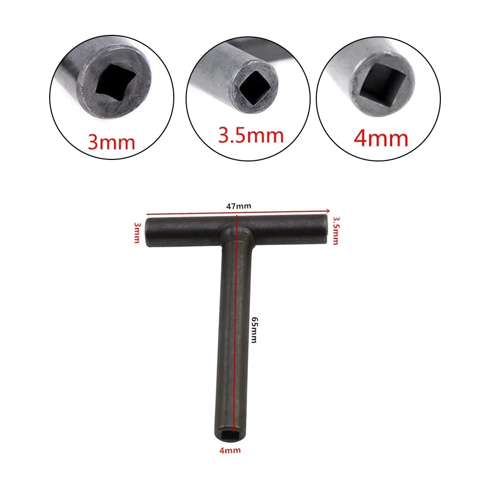 T Wrench Motorcycle Engine Valve Screw Clearance Adjusting Spanner Square Hexagon Wrench Tool For Scooter