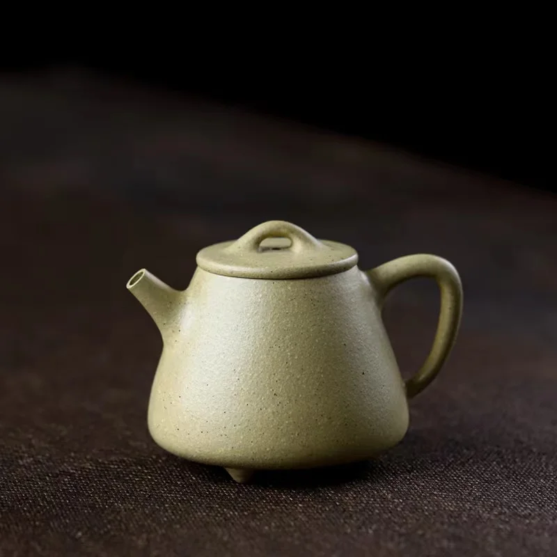 140cc/150cc Chinese Yixing Zisha Green Clay Benshan LvNi/JiangpoNi  Handmade Tall Shipiao Teapot