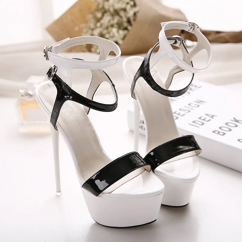 New Summer Sexy Women High Heels Sandals 16cm Fashion Stripper Shoes Party Pumps Shoes Women Platform Sandals