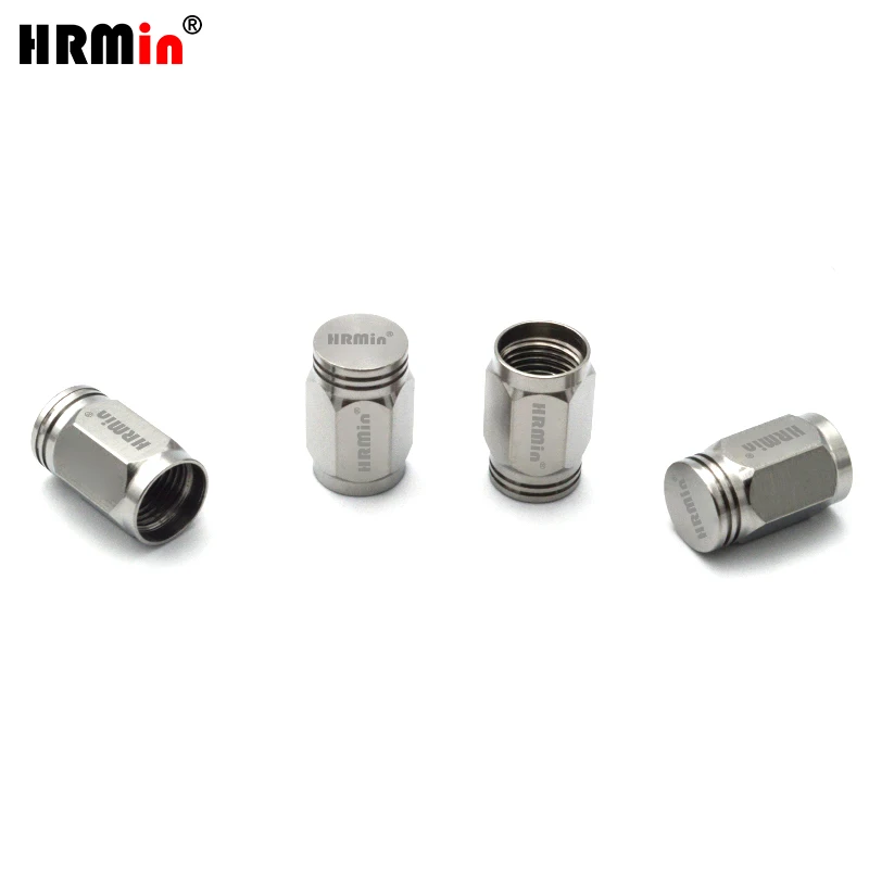 HRMin 10.9 grade High quality Gr.5 titanium Tire Wheel Valve Stem Cap 4pcs for Automobiles,Motorcycle