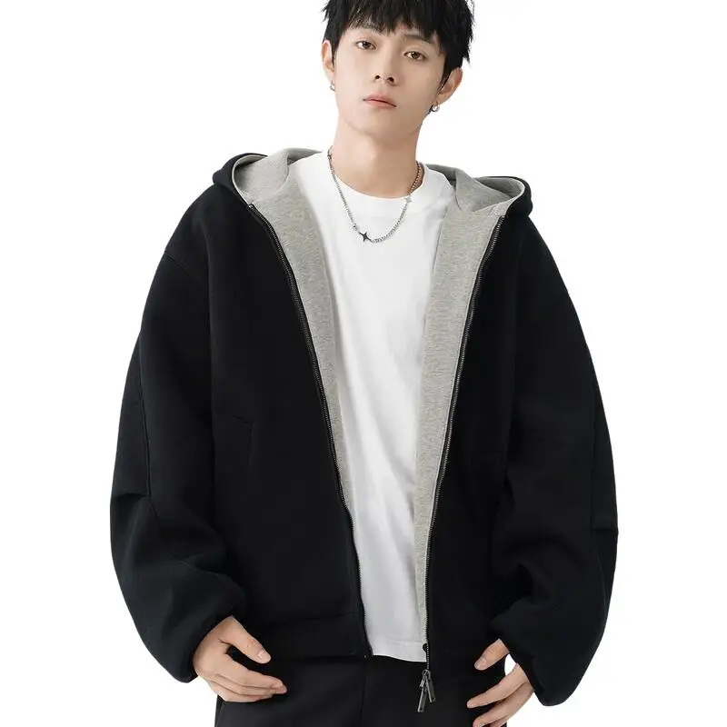 

Men's Clothing Jacket Shirt Coat Spring Autumn Clothing Y2K Hoodie Trend Leisure Zipper Hoodie Homewear Youth Outfit New Style