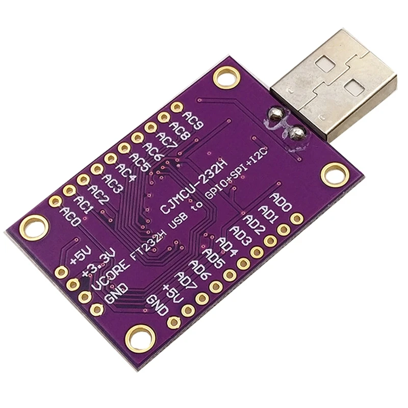 CJMCU FT232H módulo multifunción de alta velocidad, USB a JTAG UART/FIFO SPI/I2C, fácil de instalar