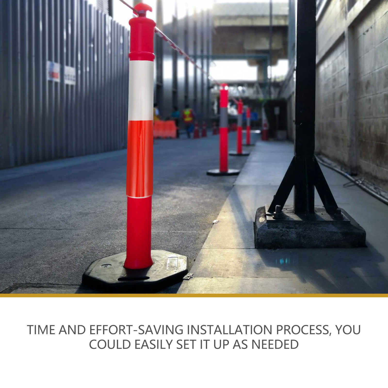 Светоотражающая лента 1 м x 20 см, черная, желтая защитная пленка для маркеров подъездной дороги, полоса для дорожного движения, пластик высокой видимости для улицы