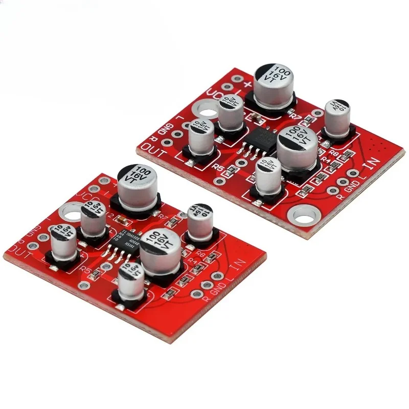 DC 5V-15V 12V AD828 Stereo Preamp Power Amplifier Board Preamplifier Module