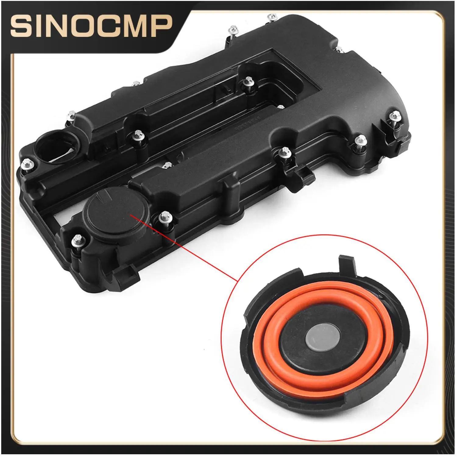 Kit de reparación de la tapa de la válvula PCV, membrana para la tapa de la válvula del árbol de levas del motor, 25198874 55573746, compatible con Chevrolet Cruze Sonic