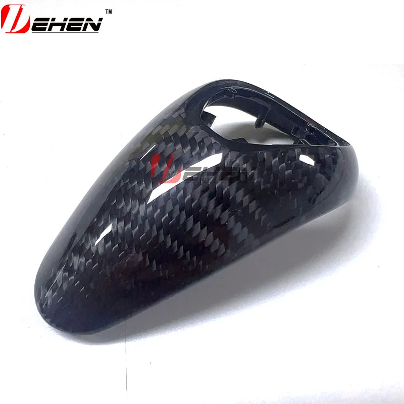 

For F10 F85 X5M F86 X6M F12 M2 F87 M3 F80 M4 F82 M5 F83 Real Carbon Fiber Car Center Console Gear Shift Knob Trim Cover