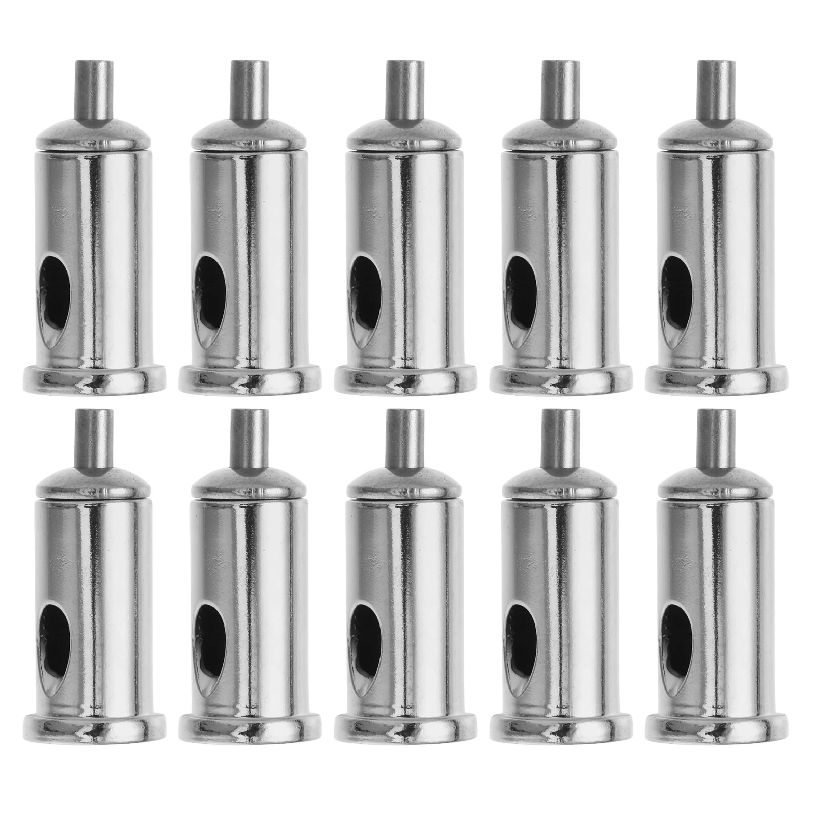

10pcs Wire Rope Locker Cable Clamps Adjustable Telescopic Silver Fasteners High Strength Sturdy Accessories Outdoor Billboard