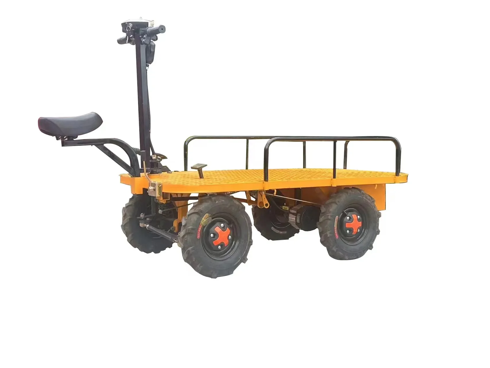 

LYN four-wheeled flat truck can push and pull goods upside down donkey stall truck load king