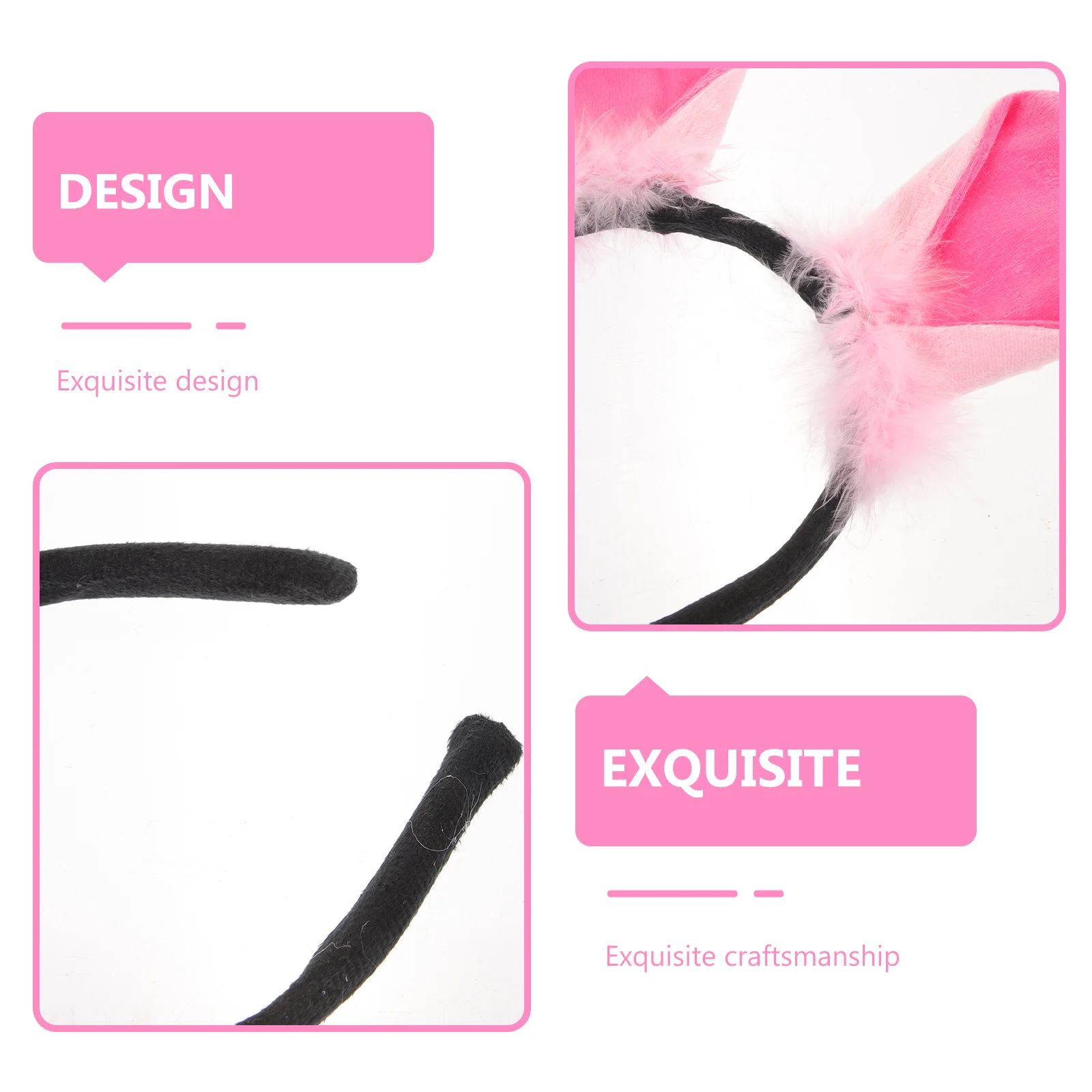 6 Pcs Animal Headbands Spotted Dog Kids Headdress High Elasticity Quality Perfect for Parties Family Gatherings Children