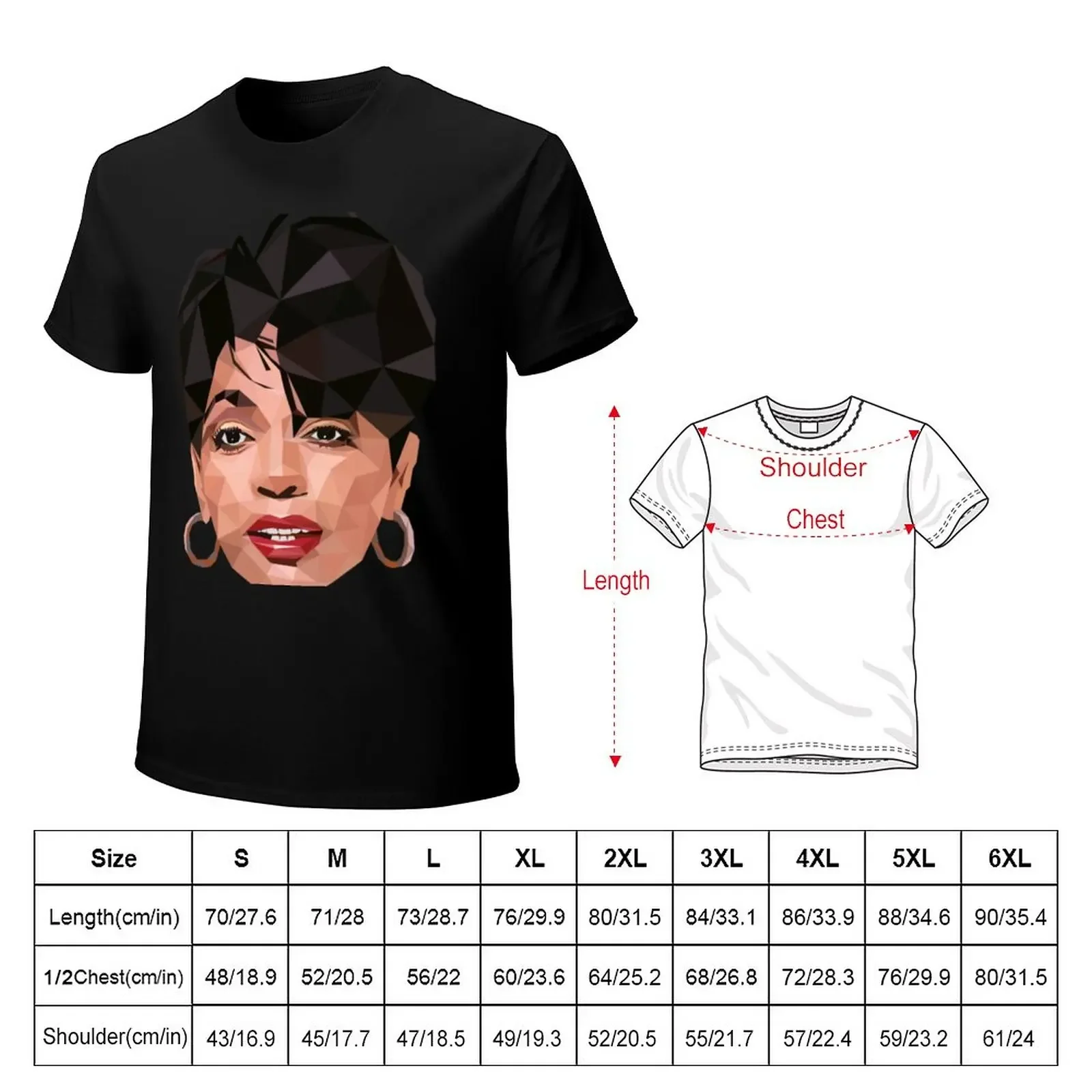 Mrs Anita Baker Low Poly Art T-Shirt T-Shirt boys whites graphics summer top mens cotton t shirts