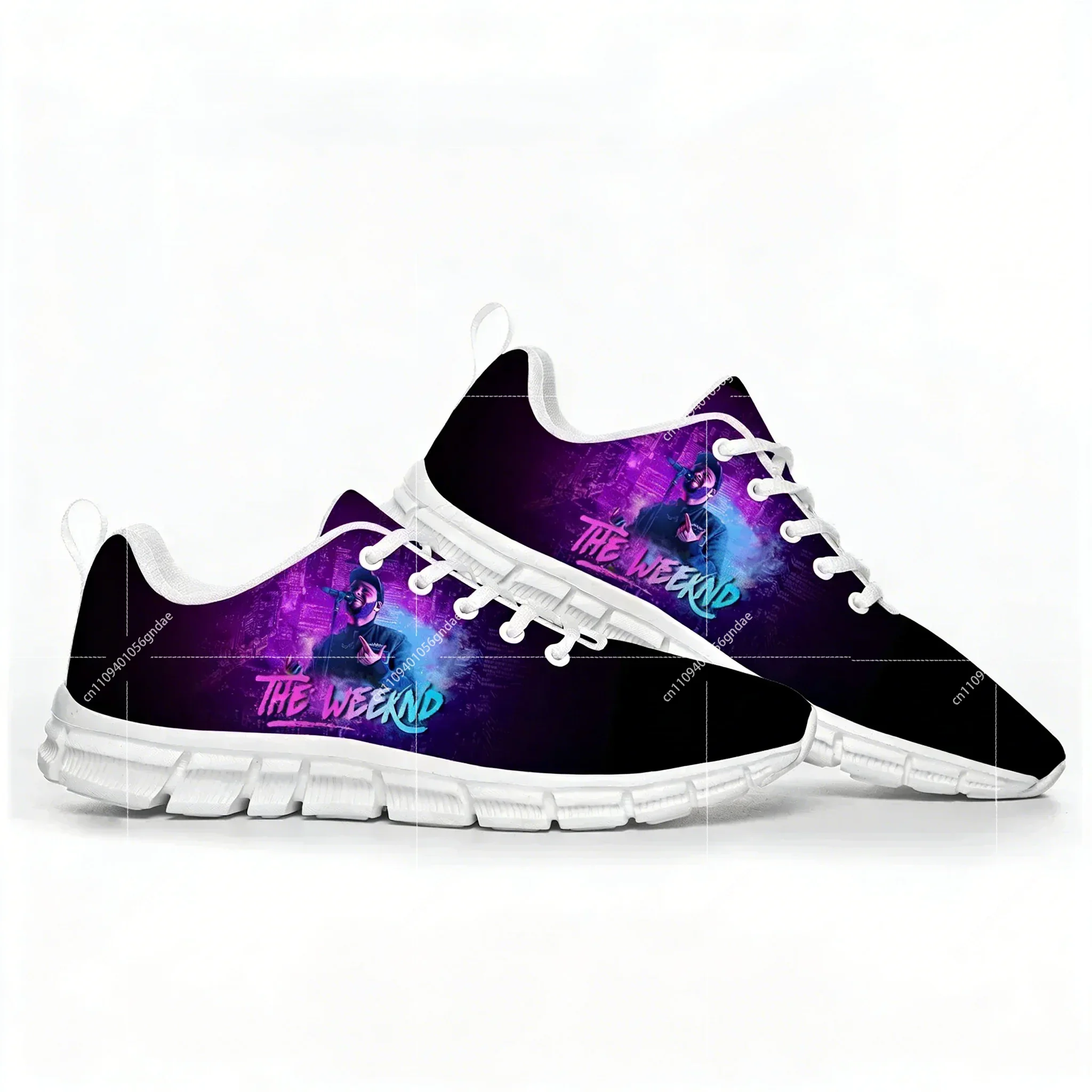 

The Weeknd Singer Pop Sports Shoes Mens Womens Sneakers Casual Custom Couple Shoes White