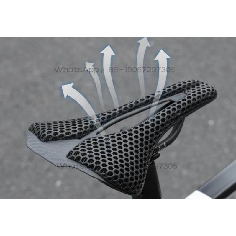 Bicycle Saddle, Carbon Fiber Road Bike Seat Cushion, Breathable Shock-absorbing Mountain Bike Riding Equipment