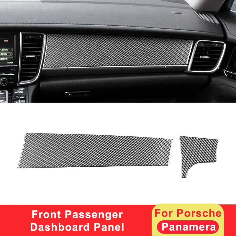 

For Porsche Panamera 2010-2016 LHD RHD Carbon Fiber Car Instrument Panel Trim Strips Sticker Decoration Interior Modification