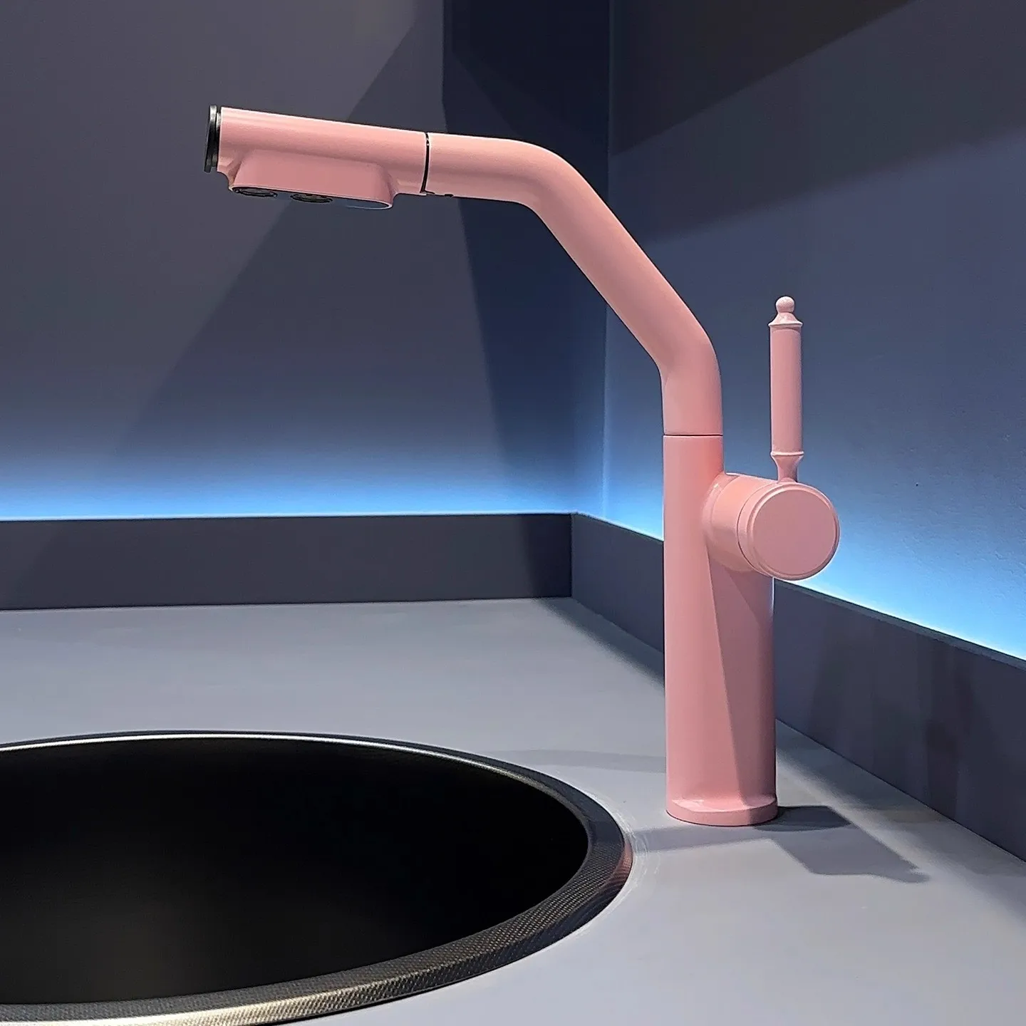 سحب صنبور المطبخ الكروم الأحمر بالوعة صنبور صنبور حوض خلاط 360 درجة دوران torneira cozinha صنابير خلاط صنبور المطبخ #5