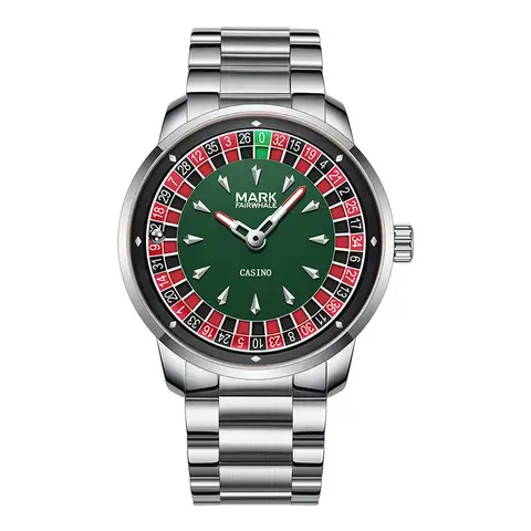 Mark Fairwhale 5031 New Top Brand Men's Quartz Watch Rotating Digital Dial Entertainment Cool Waterproof Night Light Watch Reloj