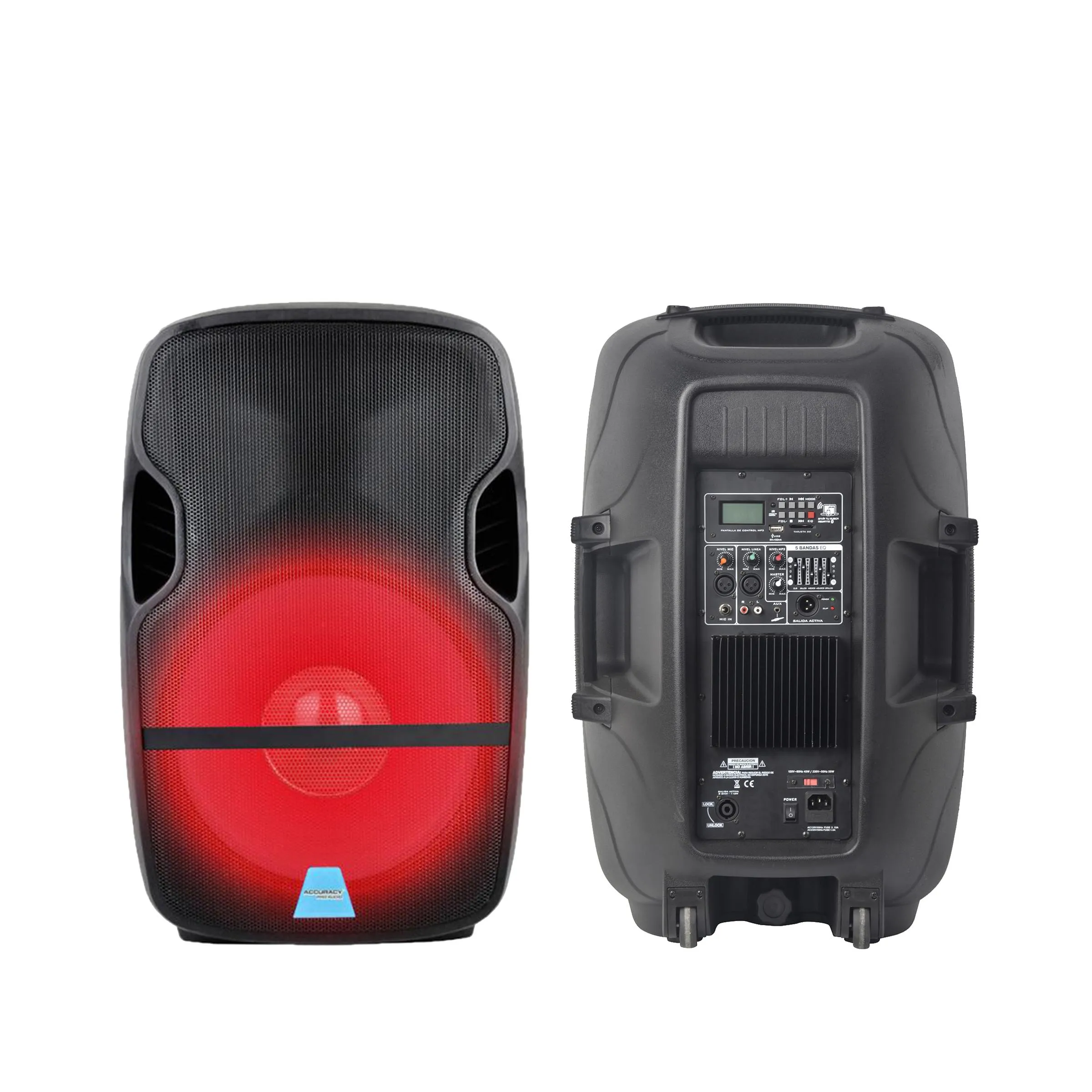 

Rq Sonic CMB15AFQ-LED4 Professional Pa System Audio DJ Active Speaker 15 Inch 150W Power Supply Speaker Plastic Electric DJ