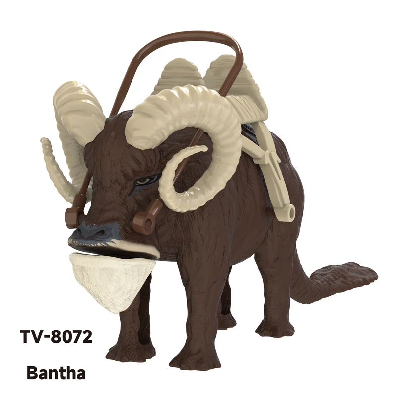 Décennie s de construction de figurines d\'animaux médiévaux pour enfants, mini modèle de briques, jouets de films magiques, dragon, wapiti,