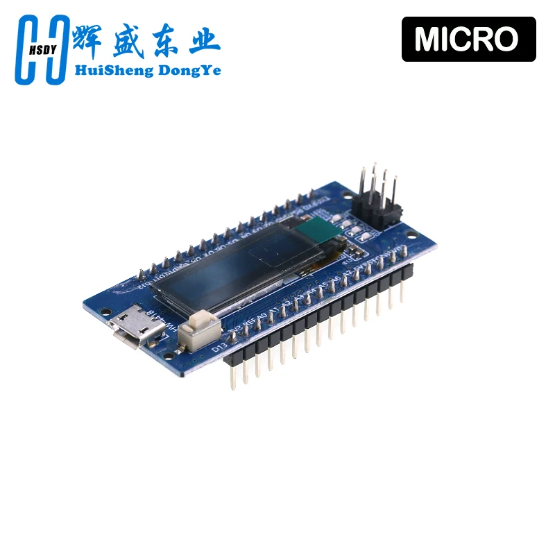 لوحة تطوير نانو V3.0 ATmega328P CH340C شاشة OLED بيضاء مقاس 0.91 بوصة 128*32 لـ Arduino Nano V3.0 MINI USB