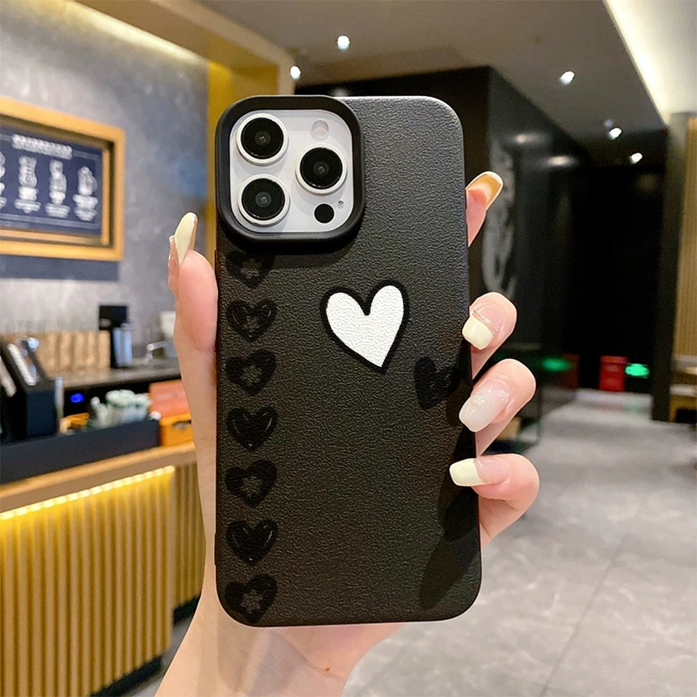 Черно-белый мягкий чехол из ТПУ Love Doodle для Xiaomi Redmi Note 10 11 9 8/Redmi A1 A3 A5, противоударный защитный чехол