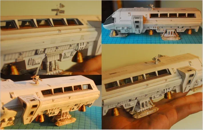 2001 SPACE ODYSSEY MOON BUS 3D Paper Model