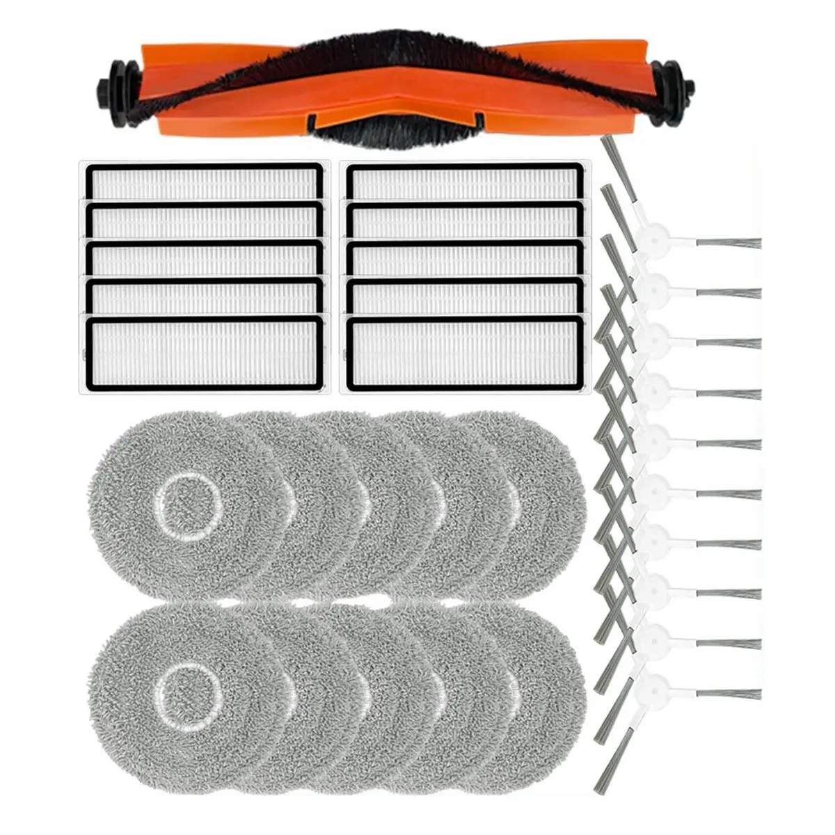 A42F For Xiaomi Robot Vacuum S10+/S20+ Replacement Parts Main Brush, Side Brush, HEPA Filter, Mop Cloth Accessories view 3