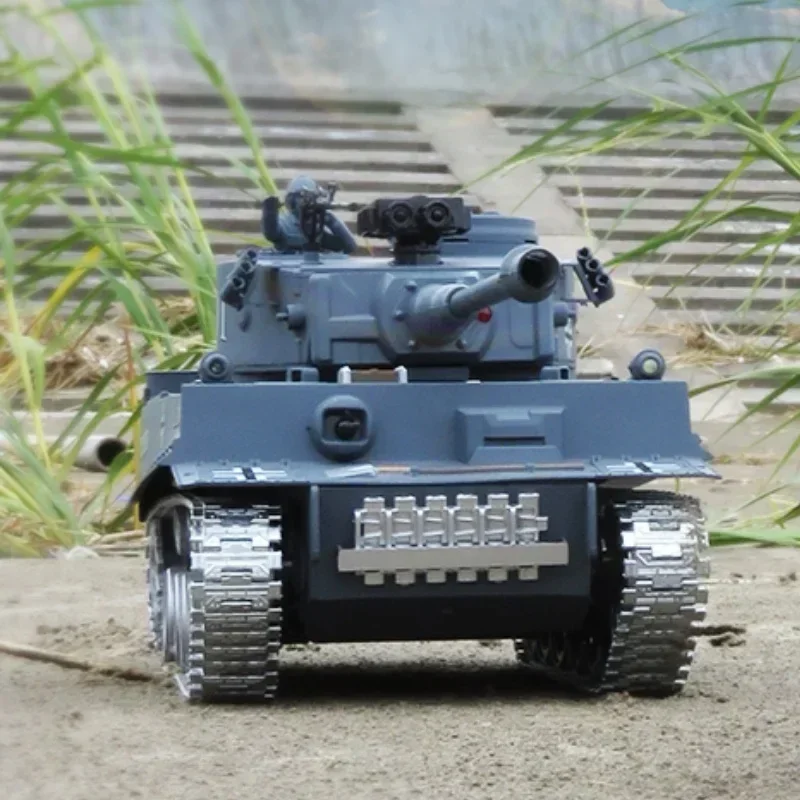 Tiger Style Remote-controlled Tank Can Fire Guns, Rechargeable Metal Track Type 99a Chinese Alloy Model Boy Toy