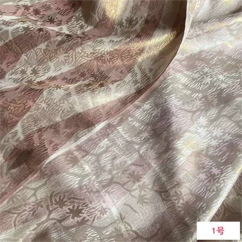 22 momme jacquard silk brocade fabric Summer clothing cheongsam fashion dress