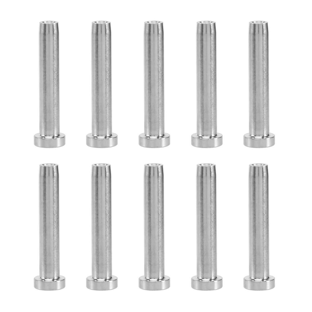 

10Pcs Stainless Steel Stemball Swage Stud Dead Ends Threaded Stud Paired with Cable Tensioner for 1/8Inch Cable Railing Kit