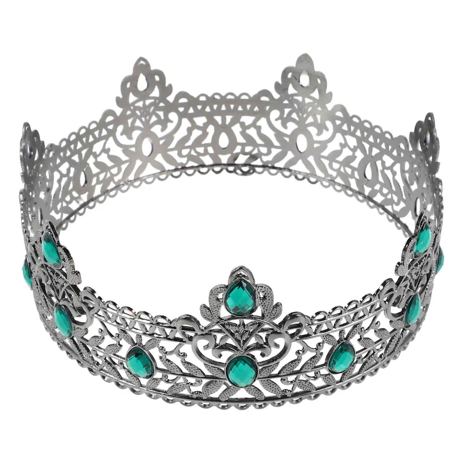 

Men's Rhinestone Medieval King Crown Elegant Royal Costume Hair Accessory for Wedding Birthday Prom Halloween Cosplay