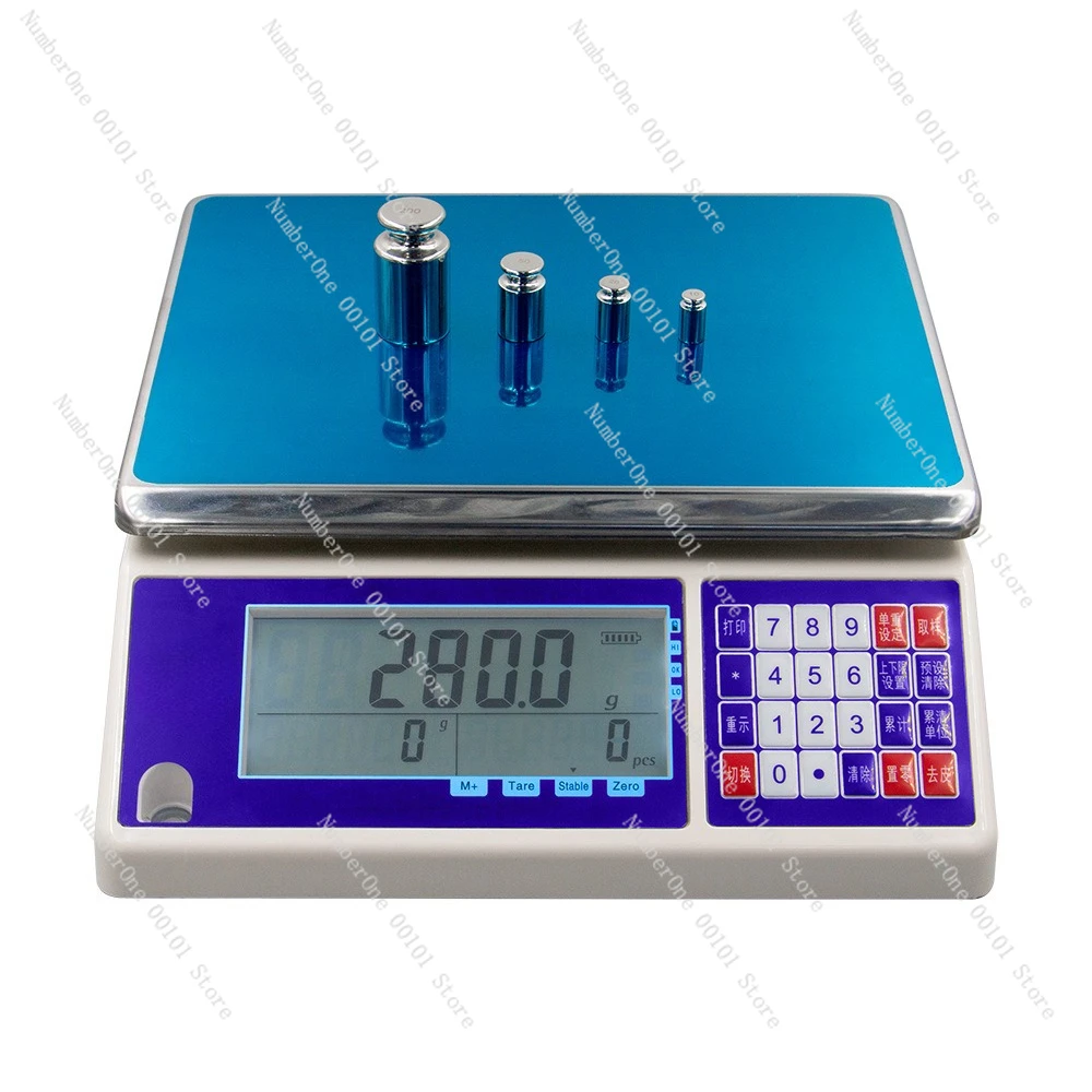 Electronic counting scales, desktop household scales, high-precision spiral scales, multifunctional commercial industrial scales
